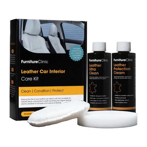Leather car interior care kit - leather,