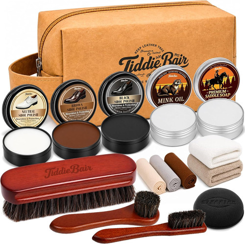 Shoe leather polish - polish, kit,