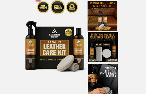 Leather cleaner and - leather,