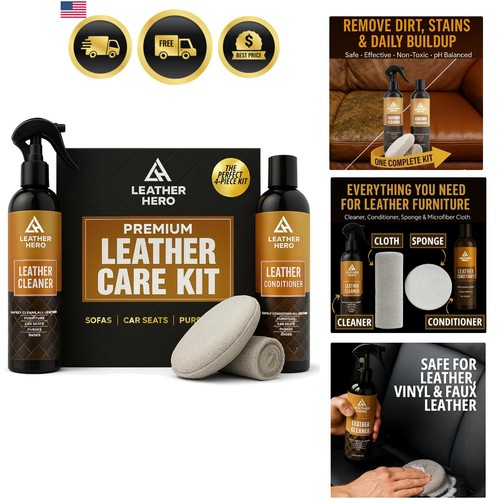 Leather cleaner and - leather,