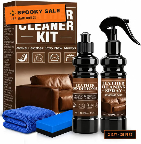 Car leather cleaner - car, and