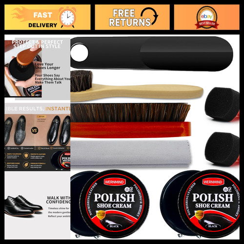 Shoe polish kit black - kit, &