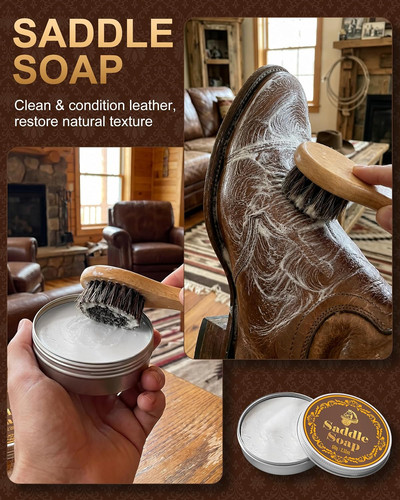 Leather shoe cleaning kit with - cleaning,