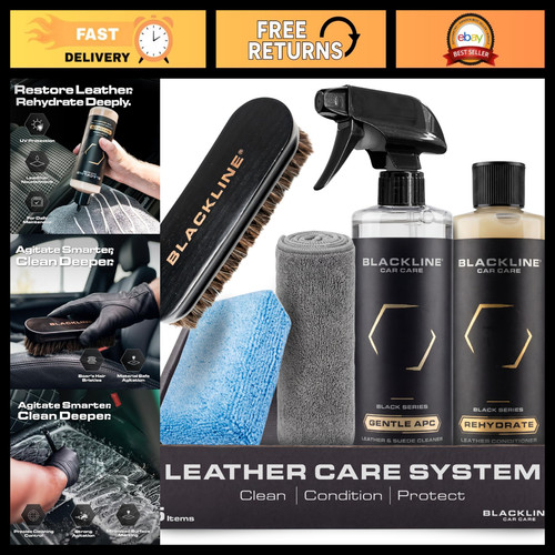 Leather care kit 5pc set - -,