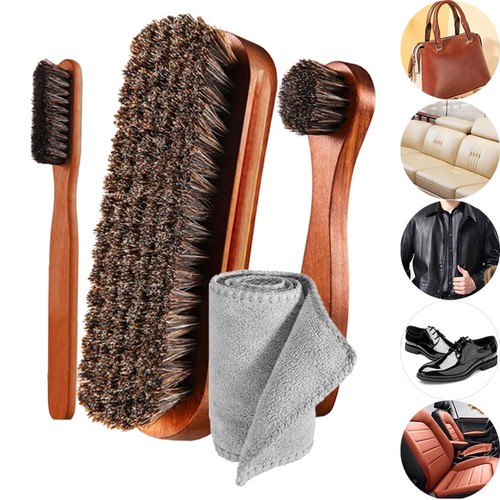 4pcs horsehair shoe brush - shoe,