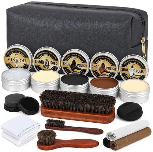 Shoe polish kit - 16-in-1,
