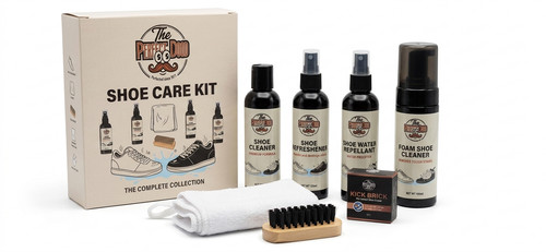 Complete shoe care kit - shoe, leather