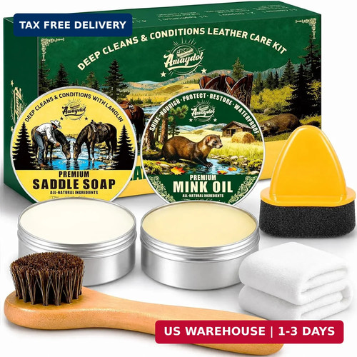 Leather boot care - care, kit,mink